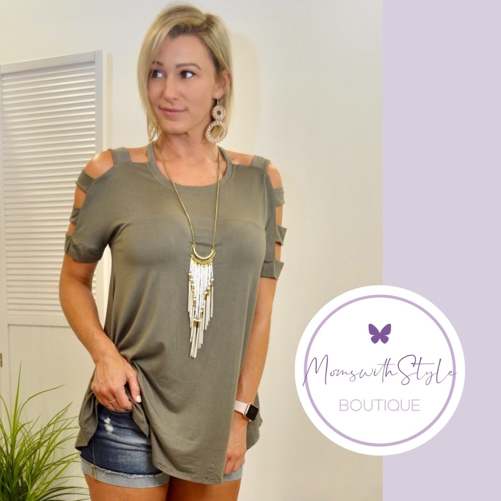 NWT Women’s olive green blouse Top